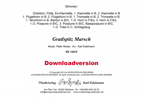 Gratlspitz Marsch - Download